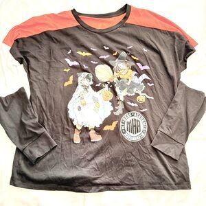 Hot Topic Black and Orange My Hero Academia Kids Long Sleeve Tee